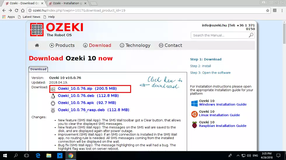 download latest ozeki 10